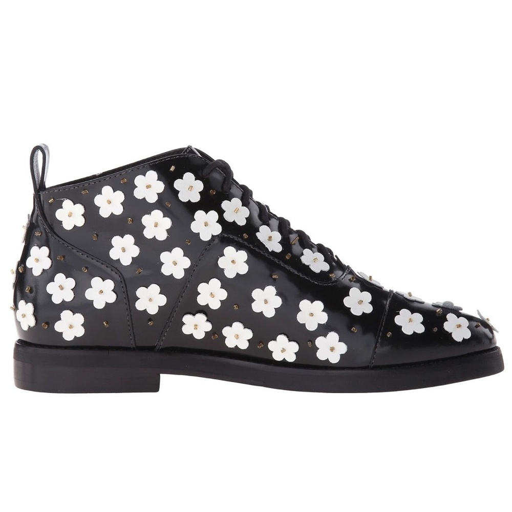 Isa Tapia Winston Floral Applique Ankle Boots